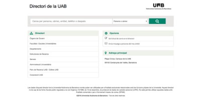 La UAB estrena nuevo directorio